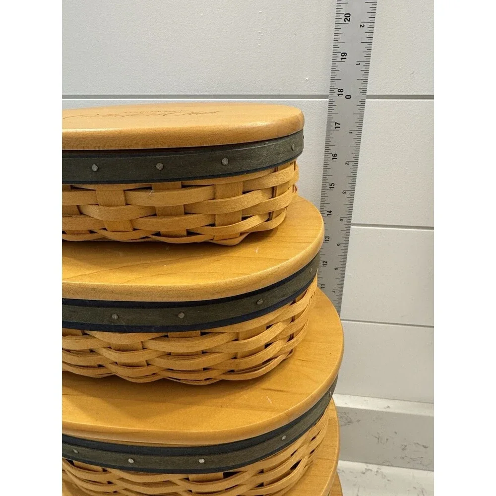Longaberger Collectors Club Harmony Stackable Baskets & Protectors Set